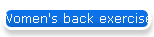 Women's back exercises